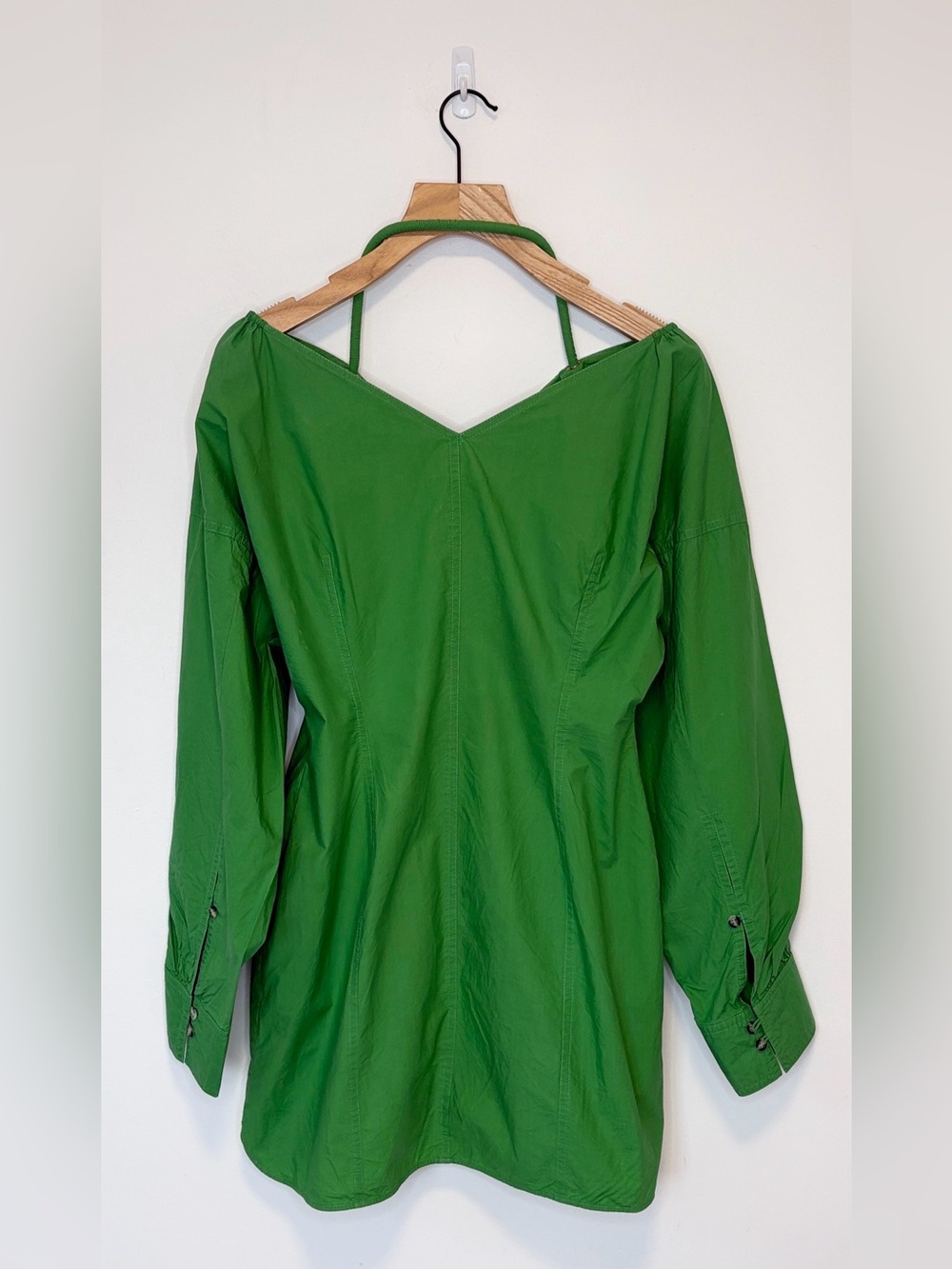 Nanushka Alyssa Button Front Long Sleeve Mini Dress , sz : XL - Picture 7 of 14